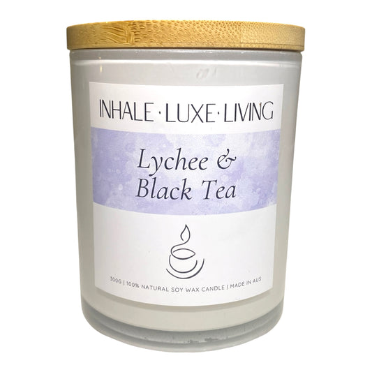 Lychee & Black Tea Soy Candle